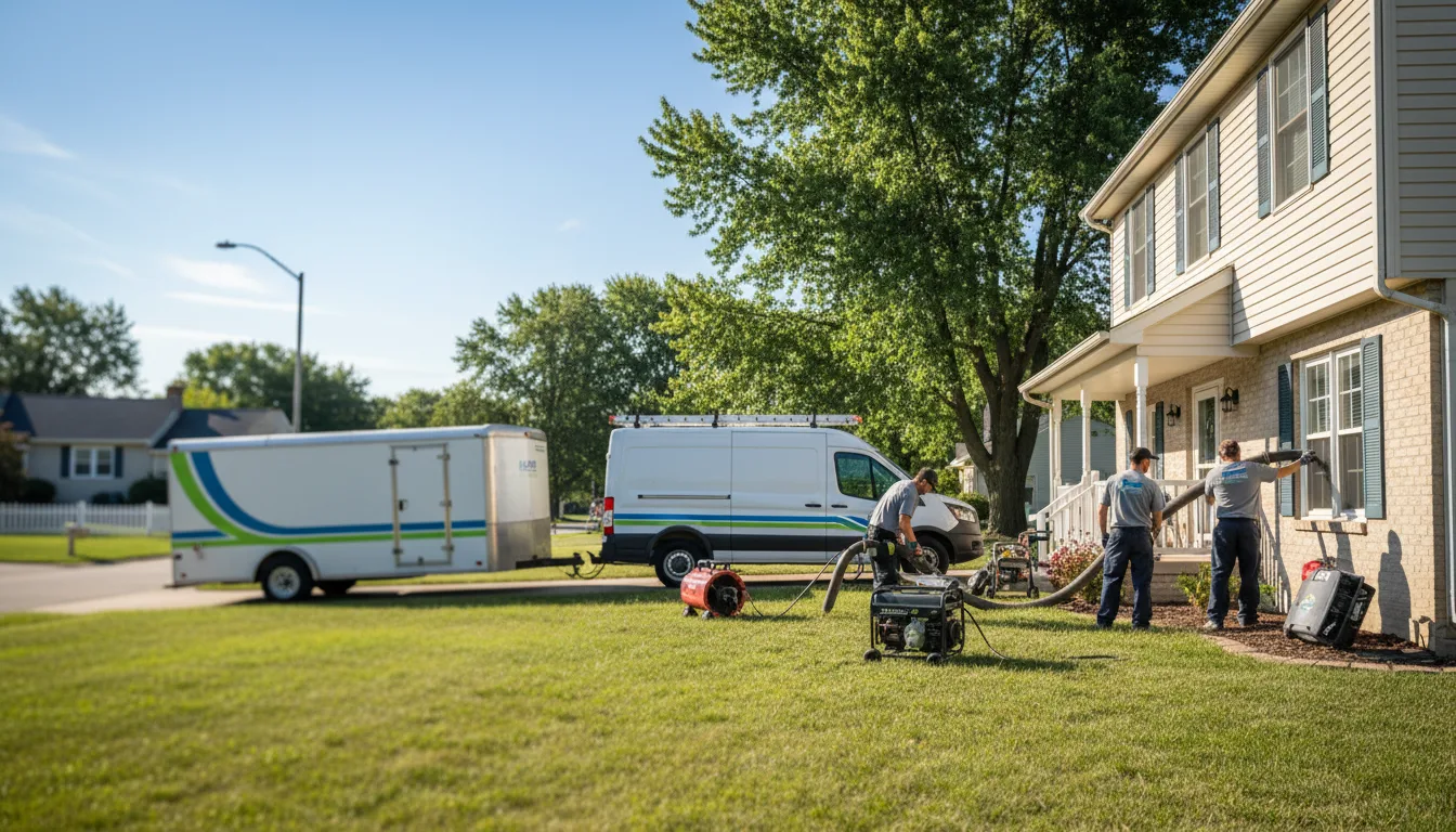 Flooded Basement Restoration And Cleanup With Repair in Donahue, IA near me